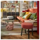 Пуф, червоний 47x47 см IKEA MÖRTFORS 705.702.47 - зображення 2