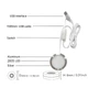 LED-підсвітка 5V для 3D світильників, сумісна з Bambu Lab LED Lamp Kit 001, тепле біле світло - зображення 2