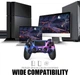 Геймпад AceGamer Purple Galaxy V2 фиолетовый беспроводной турбо 3 5 мм - изображение 5