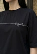 Жіноча Футболка Стаф Чорна Оверсайз Базова Staff Ad Black Oversize L (394156) - зображення 3