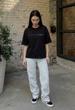 Жіноча Футболка Стаф Чорна Оверсайз Базова Staff Ad Black Oversize L (394156) - зображення 4