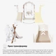 Дитячий ігровий комплекс Mealux Koda White/Coffee (арт. KD-B021 White/Coffee) - изображение 3