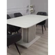 Стол обеденный раскладной в гостиную, кухню CASANDRA S/A MAX 160(210)x90 Intarsio шелковый камень / антрацит (ламинированная ДСП) - изображение 3