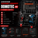 Аккумуляторный ударный гайковерт DOMOTEC 96V с 25 насадками - изображение 4