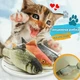 Іграшка для котів Риба з запахом котячї м'яти, м'яка реалістична рибка стійка до укусів та подряпин 19 см - зображення 3