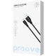 Кабель Proove Simple Silicone USB to Type-C 3A (1m) black - зображення 1