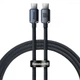 Кабель Baseus Crystal Shine Series Fast Charging Type-C to Type-C 100W (1.2m) black - зображення 1