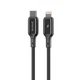 Кабель Proove Flex Metal Type-C to Lightning 27W (1m) black - зображення 1
