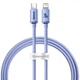 Кабель Baseus Crystal Shine Series Fast Charging Type-C to Lightning 20W (1.2m), Фиолетовый - изображение 1