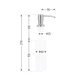 Дозатор для миючого засобу Lidz Acsis LA29 Brushed Steel, круглий LDACSLA29BRU49828 - зображення 2