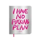 Планер Orner I have no fucking plan, серебристый (orner-3128) - изображение 1