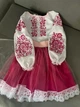 Костюм вишиванка для дівчинки біло-рожевий 110 (RK025) - изображение 2