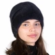 Женская норковая шапка Меховой Стиль Ромашка 54-60 Синий (069/F) - изображение 1