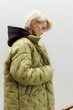 Жіноча тепла демісезонна oversize куртка-сорочка з плащівки Seventeen XXL-3XL Зелений (2000000183602) - изображение 9