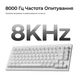 Клавіатура бездротова Keychron V1 Ultra Keychron Red Switch White RGB (V1U-F1-UA) - зображення 10