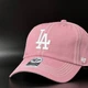 Рожева кепка 47 brand MLB Los Angeles Dodgers CLEAN UP B-CONCU12GWS-QC - зображення 2