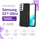 Чехол-зарядка Power Case для Samsung S21 Ultra (5000 mAh) Чёрный - изображение 2