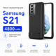 Чохол-зарядка Power Case для Samsung S21 (4800 mAh) Чорний - зображення 2