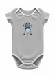 Детское боди ZEYNO&MEMO organic cotton wear 80 см Серый (0650) - изображение 1