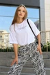 Футболка с надписью L-XL. Белый - изображение 6