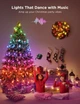 Govee Гірлянда Smart LED H70C1 Christmas Light RGB, IP65, 10м, прозорий кабель - зображення 4
