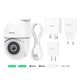 Наружная IP-камера видеонаблюдения Hoco D2 Outdoor PTZ HD Camera 2304×1296, белая - изображение 2