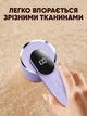 Аккумуляторная машинка для удаления катышков с одежды с дисплеем уровня заряда и 6 лезами фиолетовая - изображение 2