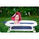 Складна дитяча ванночка Ricokids RK-280 з подушкою та термодатчиком 82×50 см Біло-синя - зображення 6
