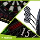 Електронний дартс Trizand 26307 набір для гри в дротики з 4 LED-дисплеями для 1–16 гравців + 6 дротиків та звукові ефекти для дому та клубу - изображение 3
