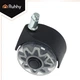 Колеса для офисного и геймерского кресла Ruhhy 25280 бесшумные ролики PU на подшипниках 2.5" комплект 5 шт 11×22 мм Серые - изображение 7