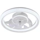 LED люстра 82W стельова Valeso B XI3803-480 WH кільцевий розсіювач з вентилятором 3000-6500К з пультом білого кольору IP20 - зображення 4