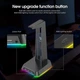 Держатель наушников Onikuma ST-2, RGB, Gaming, 3USB, AUX, 1.5m, black - изображение 4