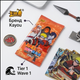 Карточки сувенирные картонные коллекционные Наруто Kayou Tier 1 Wave 5 бустеров по 5 карт, игральные карты аниме - изображение 5
