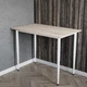 Стіл універсальний Prime Ferrum-decor 750x1200x600 Білий метал ДСП Дуб Сан-Марино 16 мм (PRAIME12) - зображення 3