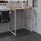 Стеллаж полка Бафрум 401 Ferrum-decor для стиральной машины 90x70,5x60,5 Белый металл ДСП Дуб Евок Прибрежный 16 мм (BED41106) - изображение 4