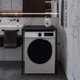 Стеллаж полка Бафрум 401 Ferrum-decor для стиральной машины 90x70,5x60,5 Черный металл ДСП Каштан Арвадонна 16 мм (BED41102) - изображение 3