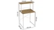 Стеллаж полка Бафрум 402 Ferrum-decor для стиральной машины 133,5x70,5x60,5 Белый металл ДСП Дуб Артизан 16 мм (BED40215) - изображение 3