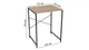 Стеллаж полка Бафрум 401 Ferrum-decor для стиральной машины 90x70,5x60,5 Черный металл ДСП Дуб Сан-Марино 16 мм (BED40105) - изображение 2