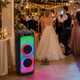 Портативная акустическая система ZXX-5590 100W (2х10" динамика) с Bluetooth, LED-подсветкой и 2 беспроводными микрофонами, автономная караоке-колонка - изображение 3