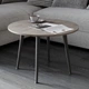 Стіл журнальний круглий OPTIMA 2 ноги на конус Ferrum-decor 450x670x670 Чорний метал ДСП Дуб Кремона Канолло 16 мм (OPTIM2201) - зображення 1