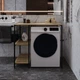 Стелаж полку Бафрум 405 Ferrum-decor для пральної машини 90x101x60,5 Чорний метал ДСП Дуб Евок Прибережний 16 мм (BED45502) - зображення 4