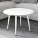 Стіл журнальний круглий OPTIMA 2 ноги на конус Ferrum-decor 450x670x670 Білий метал ДСП Білий 16 мм (OPTIM2008) - зображення 5
