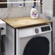 Стелаж полку Бафрум 401 Ferrum-decor для пральної машини 90x70,5x60,5 Чорний метал ДСП Дуб Артезіан 16 мм (BED40107) - зображення 7