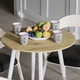 Стіл круглий OPTIMA 4 ноги на конус Ferrum-decor 750x670x670 Білий метал ДСП Дуб Артезіан 16 мм (OPTIM4013) - зображення 4