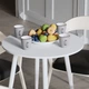 Стол круглый OPTIMA 4 ноги на конус Ferrum-decor 750x670x670 Белый металл ДСП Белый 16 мм (OPTIM4008) - изображение 5