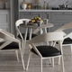 Стіл круглий OPTIMA 4 ноги на конус Ferrum-decor 750x670x670 Білий метал ДСП Дуб Кремона Канолло 16 мм (OPTIM4406) - зображення 4