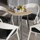 Стол круглый OPTIMA 4 ноги на конус Ferrum-decor 750x670x670 Черный металл ДСП Дуб Сан-Марино 16 мм (OPTIM4001) - изображение 2