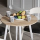 Стіл круглий OPTIMA 4 ноги на конус Ferrum-decor 750x670x670 Білий метал ДСП Дуб Сан-Марино 16 мм (OPTIM4009) - зображення 3