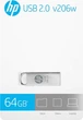 Флеш-память USB HP V206w 64GB USB Silver - изображение 6