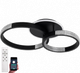 Світильник світлодіодний стельовий LUMINARIA AKRILIKA ROUND 80W 3R APP 600x400x110 BLACK/CLEAR 220V IP20 з пультом ДУ - зображення 1